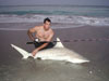 Blacktip shark caught by Peter Barrett during the 2008 Blacktip Challenge shark fishing tournament in Florida