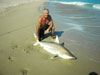 Howard Ball with a blacktip shark caught during the 2008 Blacktip Challenge shark fishing tournament in Florida