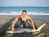 Tiffany Davidson with a blacktip shark caught during the 2008 Blacktip Challenge shark fishing tournament in Florida