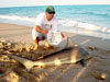 Chris Bishop with a blacktip shark caught during the 2009 Blacktip Challenge shark fishing tournament in Florida