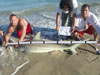 Second largest blacktip shark caught during the 2014 Blacktip Challenge shark fishing tournament in Florida